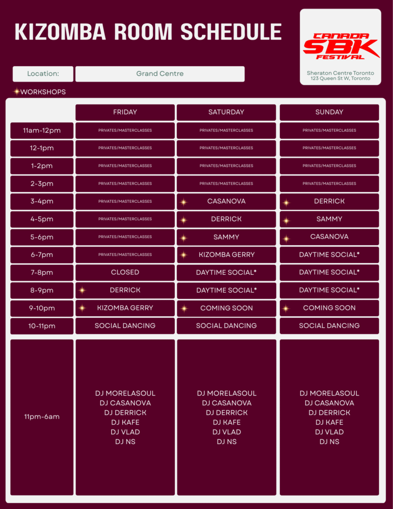 Canada SBK Festival 2026 Schedule